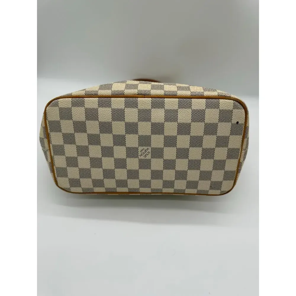 Louis Vuitton Saleya PM Damier Azur Canvas Tote Bag Handbag Purse